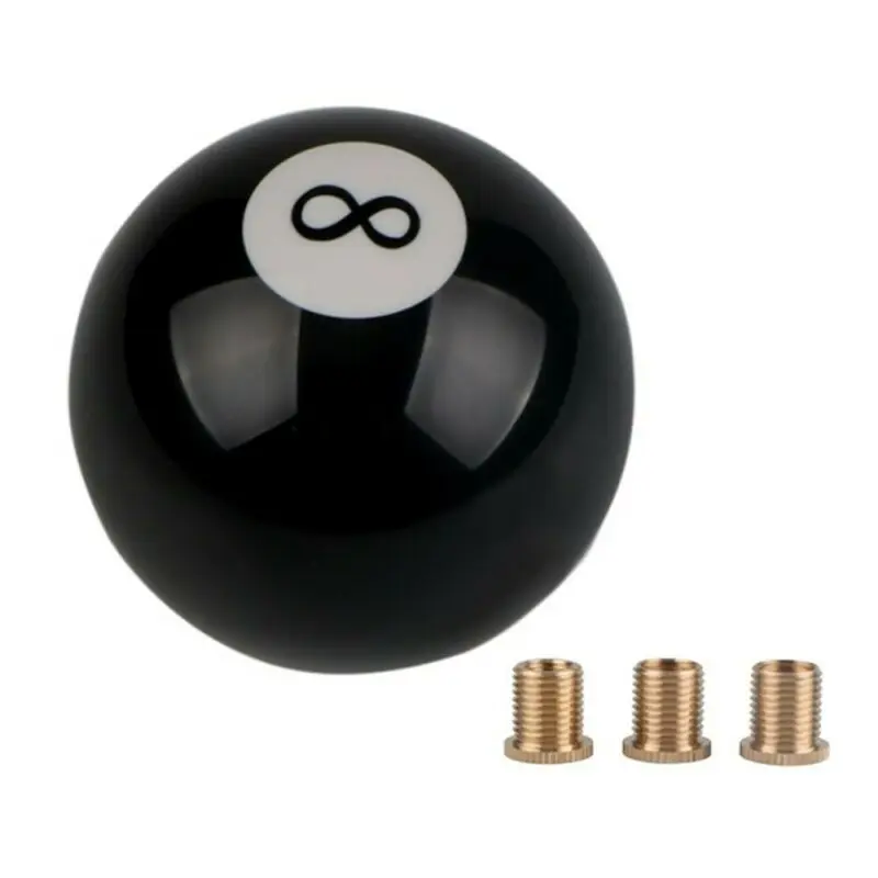 

1pc Gear Shift Knob With Adapter.Acrylic Interior Accessories Black Car