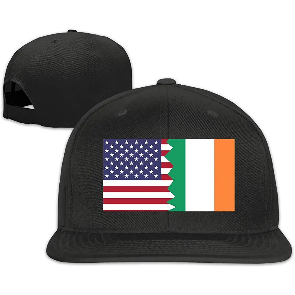 Бейсбольные кепки с американским и ирландским флагом для мужчин и женщин, шапки унисекс с плоским Биллом и дальнобойщиком