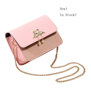 

Women Ladies Messenger Bag Hasp Chain Belt Small Mini Flap Shoulder Bag Fashion Handbag