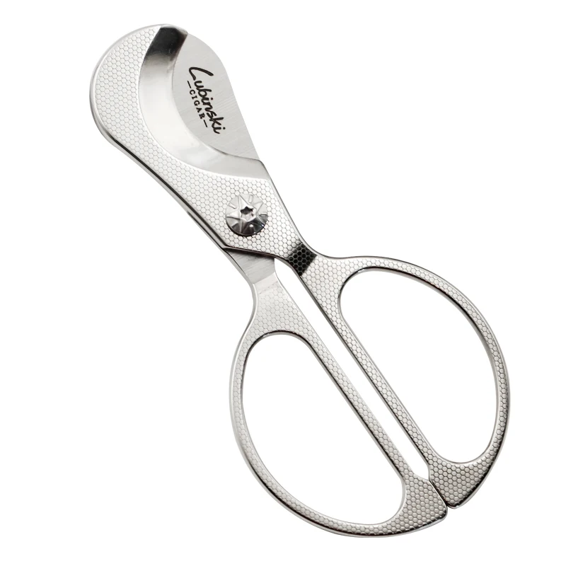 Lubinski Exquisite Stainless Steel Cigar Cigarette Cutter Scissor Accessories Blade Tobacco Smoking Accessories