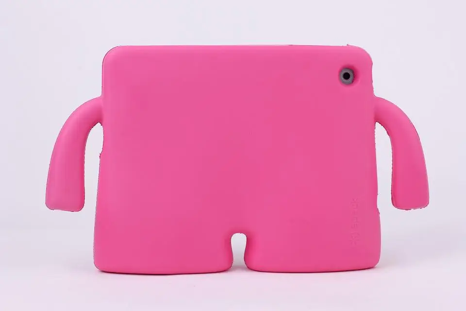 Case for Apple New IPad 10.2 Inch Tablet Silicon cover for Ipad 10.2 A2200 A2198 A2232 Kids Safe Armor Kickstand Cover - Цвет: Розово-красный