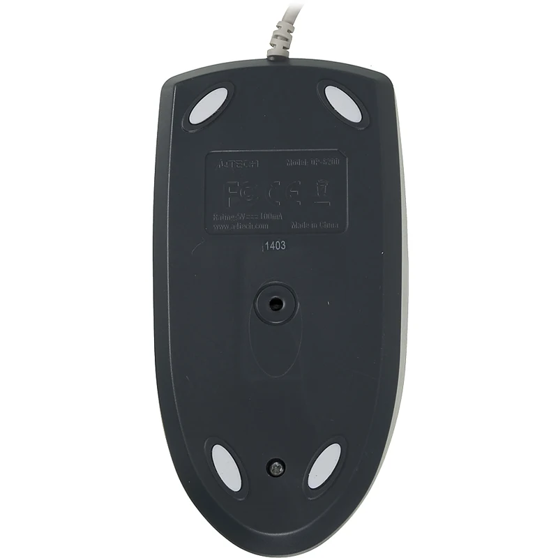 Мышь A4 OP-620D белый/синий оптическая(1000dpi) USB1.1(2but