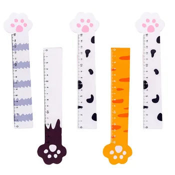 

5pcs Cartoon School Supplies Kids Rulers Rulers Measuring Rulers