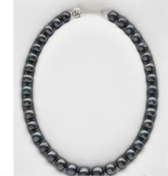

Jewelry Free Shipping Charming 18" 12mm BLACK Freshwater cultured PEARL NECKLACE