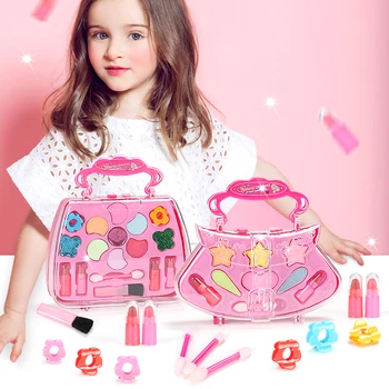

Kids Girls DIY Makeup Interesting and Creative Makeup toys Non-Toxic Cosmetics Toys Play For Girls Kids Dressing Box Sets 2 Type