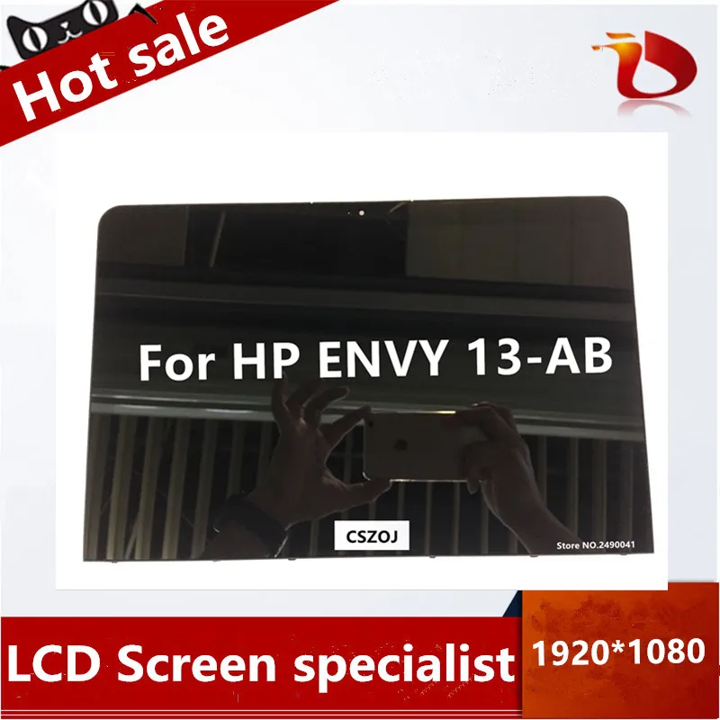 ЖК-дисплей 13 3 дюйма nontouch для HP ENVY 13-AB FHD 1920*1080 N133HCE GP1 бесплатная доставка |
