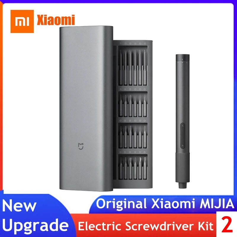 Оригинальный набор отверток Xiaomi Mijia 2 прецизионных электрических отвертки 400 с