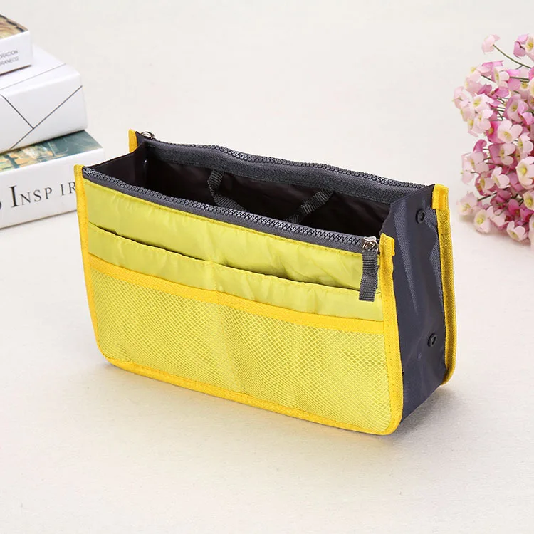 Женская сумка для макияжа, Портативная сумка для хранения, набор туалетных принадлежностей, органайзер для путешествий, косметичка - Цвет: Цвет: желтый