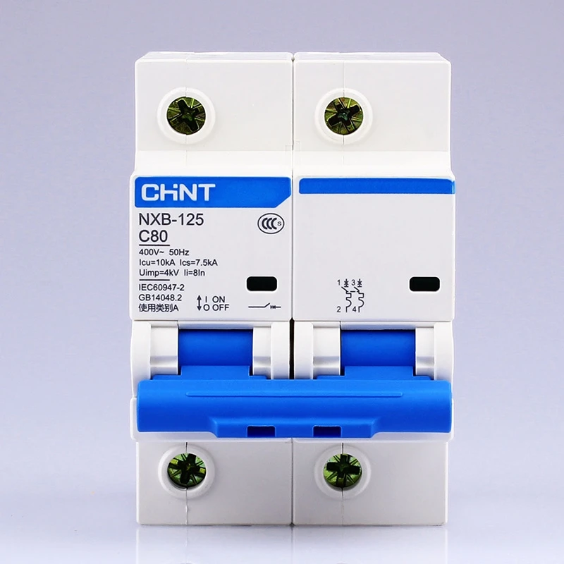 CHINT NXB-125 2P AC 230/400V выключатель 63 80 100 125A разъединитель серии DZ158 Kunlun
