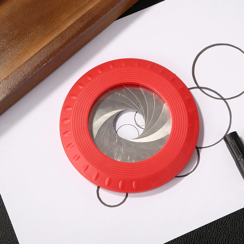 

Flexible Rotary Adjustable Metal Woodworking Circle Drawing Tool Stationery Math Accurate Large Measuring Ruler Round Industrial