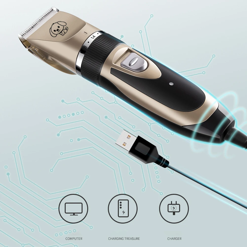 Машинка для стрижки домашних животных USB перезаряжаемая машинка собак набор