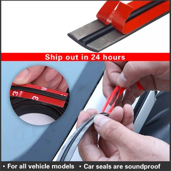 

Car Rubber Window Sound Insulation Seals door sea Strip Edge Sealing Strips Auto Roof Windshield Sealant Protector Seal Strip