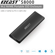 EZCAST SSD Enclouser PCI E M.2 NVME USB 3,1 GEN2 к PCI-E GEN3X2 SSD Enclouser
