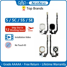 Фирменная Новинка для мобильных телефонов iPhone 4G 4S 5G 5S 5C SE 6 Plus 6S Plus 7 Plus Кнопка основного меню с гибким кабелем Главная кнопка сборки меню не за счет сканера отпечатков пальцев