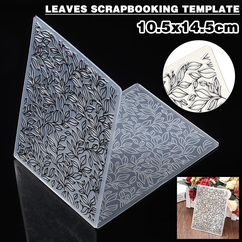 

DIY Plastic Folders Leaves Embossing Scrapbooking Template Paper Cards Craft Embossing Album Decorative Paper Card