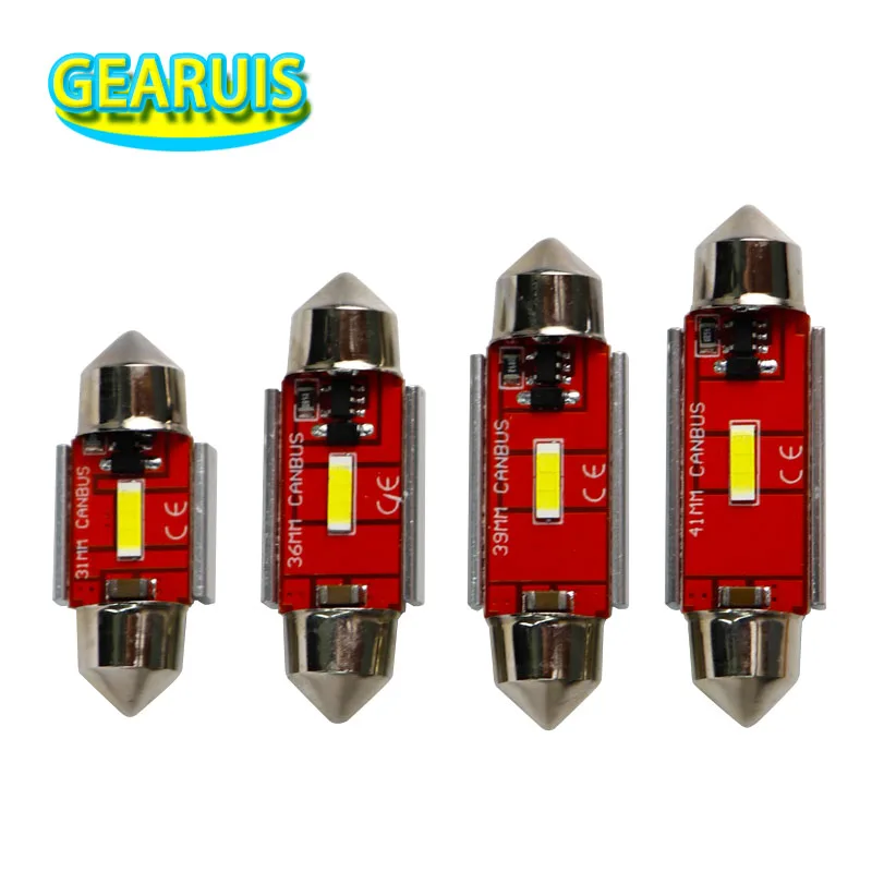 

2 шт., Купольные лампы Festoon C5W Canbus, без ошибок, 1860 A, 3 Вт, 28 мм, 31 мм, 36 мм, 39 мм, 41 мм
