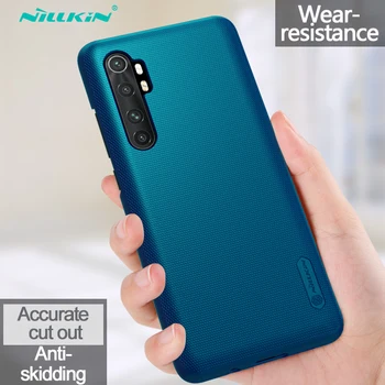 

Nillkin For Xiaomi Mi Note 10 Lite Case Frosted Shield PC Hard Back Casing Case for XiaoMi Note10 Lite Cover With Phone Holder