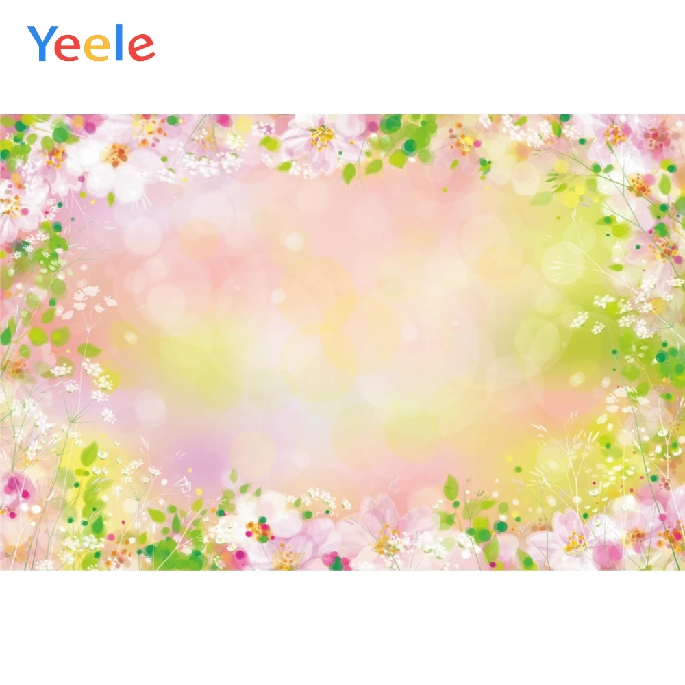 Вечерние фоны для свадебной фотосъемки Yeele Dreamy с цветочным принтом студийной