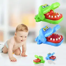 Хитрый кусает игрушечный крокодил креативный Забавный кусает за палец большой рот крокодил моделирование брелок детские игрушки