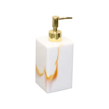 

500ml Hand Soap Dispenser, Refillable Resin Lotion Liquid Soap Shampoo Dispenser Pump Bottle Container for Kitchen, Bathroom