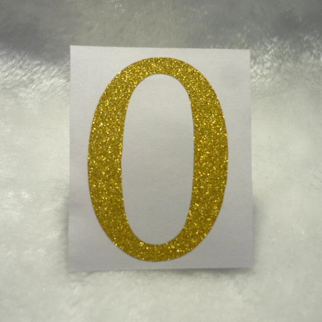 Gold Non-shed Glitter Number Stickers 3 Inch Tall For Wedding - Stickers -  AliExpress