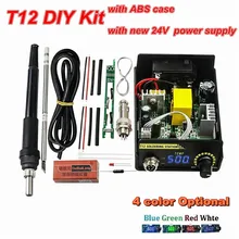 2020 unidade elétrica digital estação de ferro de solda kits controlador temperatura para hakko t12 lidar com kits diy led interruptor vibração