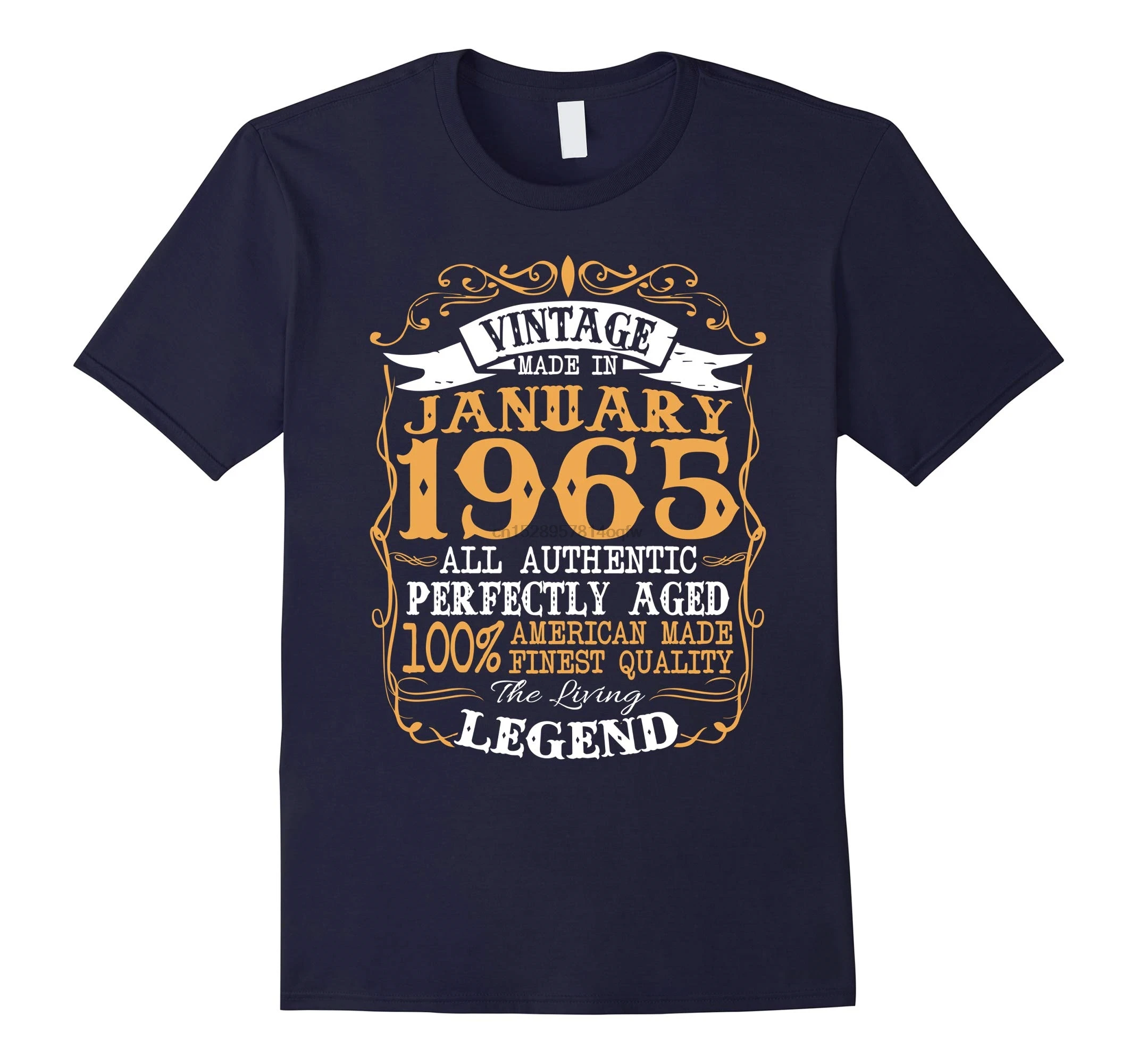 Мужская футболка Legends винтажная сделано в января 1965 53-RT подарки на день рождения