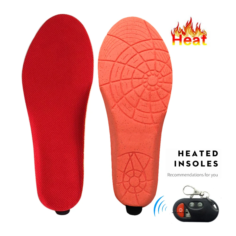 Rechargeable Warm Heated Insoles w 2019 Winter Controller USB Heating Insoles for Men and Women Outdoor Skiing Hunting Cycling