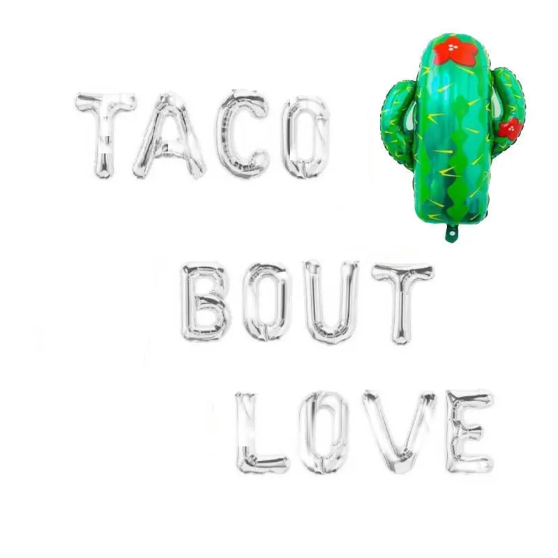 Twins 16 дюймовые розовые золотые воздушные шары Taco Cover Love праздничные украшения для