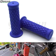 Универсальный 7/" 22 мм мотоцикл Винтаж резиновый руль для мотоцикла для Suzuki GSXR600 GSXR750 GSXR1000 TL1000S DL650 GSR600