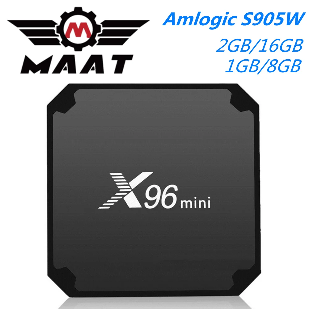 ТВ-приставка X96 Mini на Android 7 1 5 шт./Лот умный медиаплеер Amlogic S905W 2 Гб ОЗУ 16 ГБ/1 ГБ 8