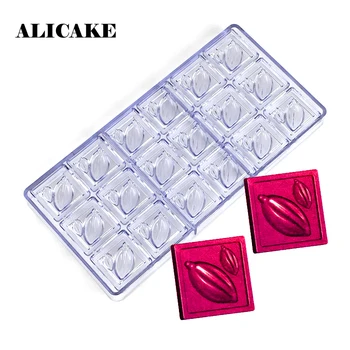 

18 Cavity Plastic Chocolate Bar Mold Square Shape Polycarbonate Chocolate Form Mould Baking Pastry Cake Decoration Bakery Tools