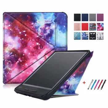 

Printed PU Leather Flip Folio Case For Funda Kobo Forma 8 inch Ereader Smart Cover Stand For Kobo Forma Case Capa + Gift