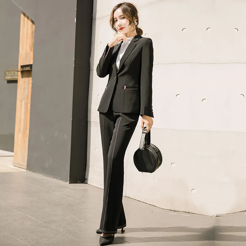 

2019 New Style Small Suit Female Autumn Coat Korean-style Long Sleeve Suit Short Blouses Slim Fit Suit