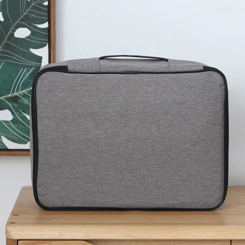 

Useful Filing Storage Box with Net Pocket Sturdy File Storage Bag Multifunctional File Organizer Bag