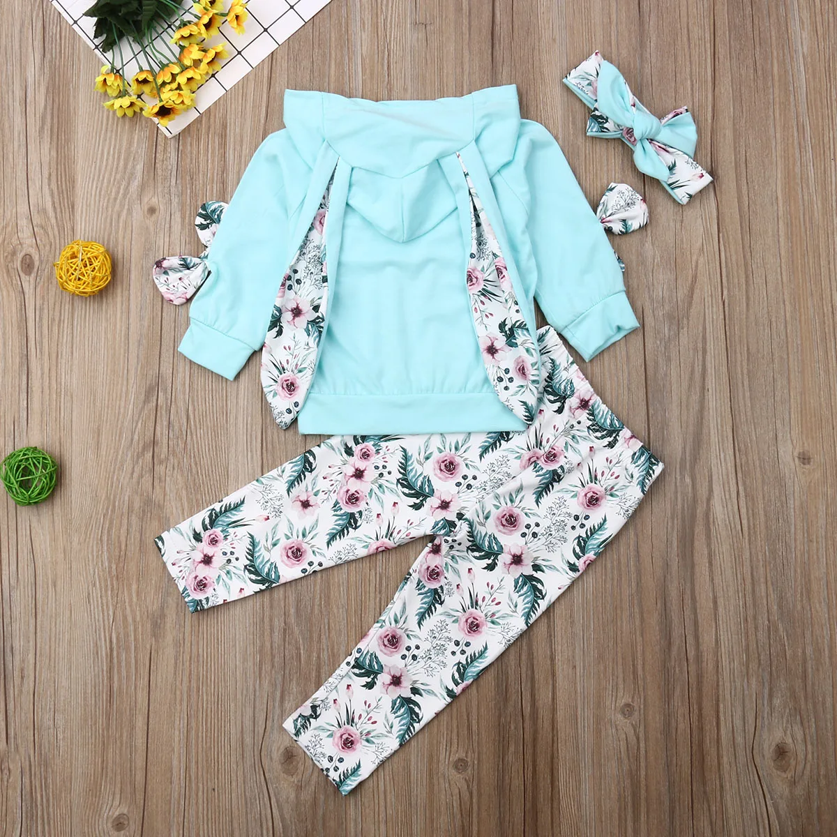 Emmababy топ с длинными рукавами для маленьких девочек, штаны, брюки, комплект повседневной одежды