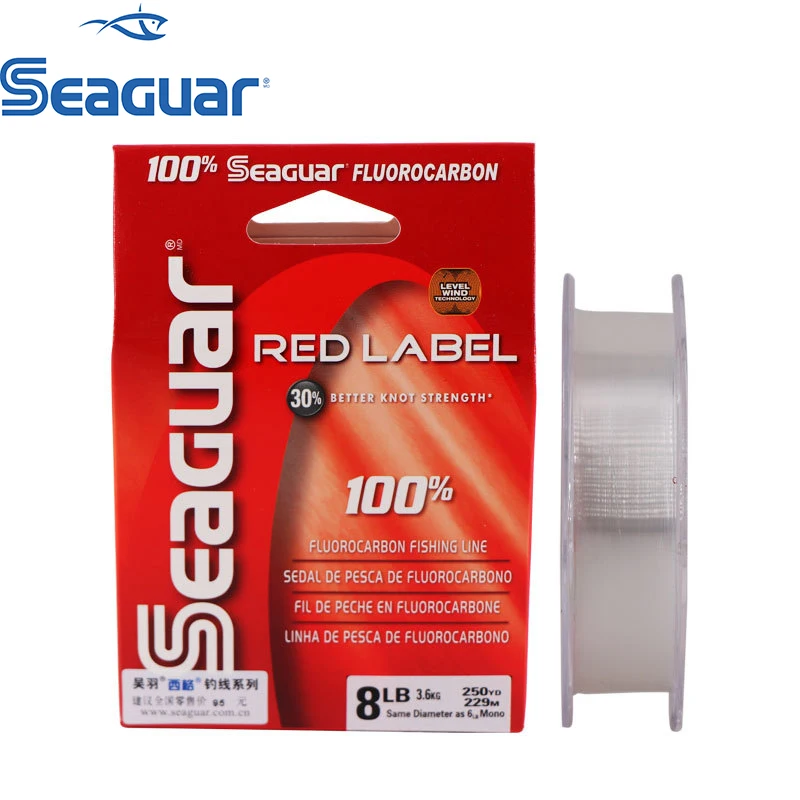 Seaguar Red Label фторуглеродная рыболовная леска 6LB 12LB тестовая для ловли карпа