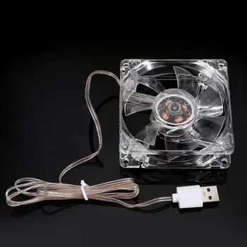 

1M DC 5V Mini Mute USB Cooling Fan for Fish Tank Cooling Router Set-top Box Cooling Fan 8cm