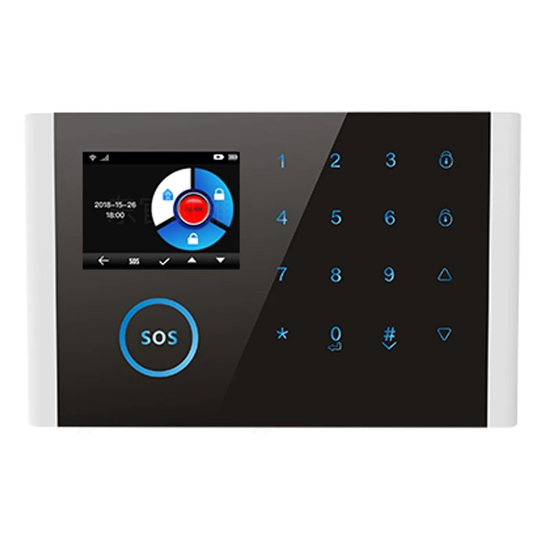 

2.4 Inches Tft Crystal Screen Display Wifi Gsm Wireless Home Business Burglar Security Alarm System App Control Siren