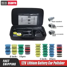 

Cordless 12V Mini Car Polisher RO/DA Micro Cordless Scratches Killer Car Polishing Machine With 2 Battery For Sanding