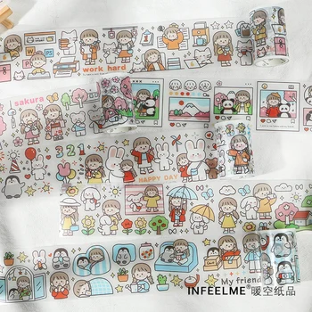 

Infeel.me Accompany warm 60 mm * 3 m PET masking Tape Decoration Stationery Tape wholesale