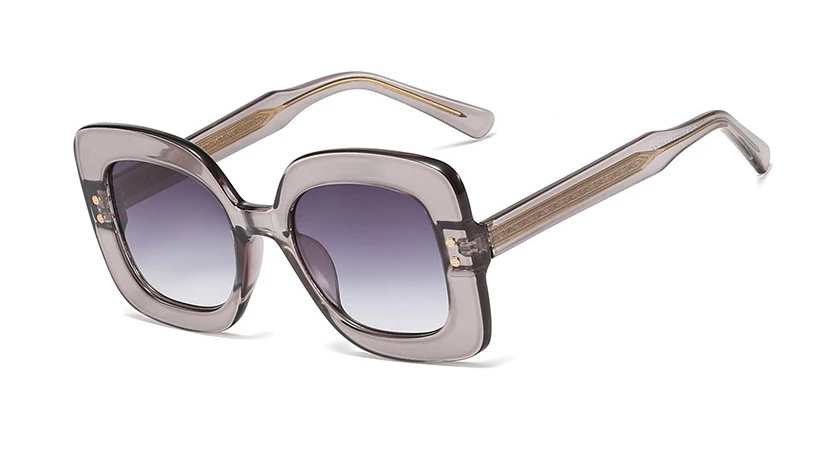 48058 солнцезащитные очки "кошачий глаз" в стиле ретро солнцезащитные очки с квадратными линзами с Для мужчин Для женщин модные UV400 очки