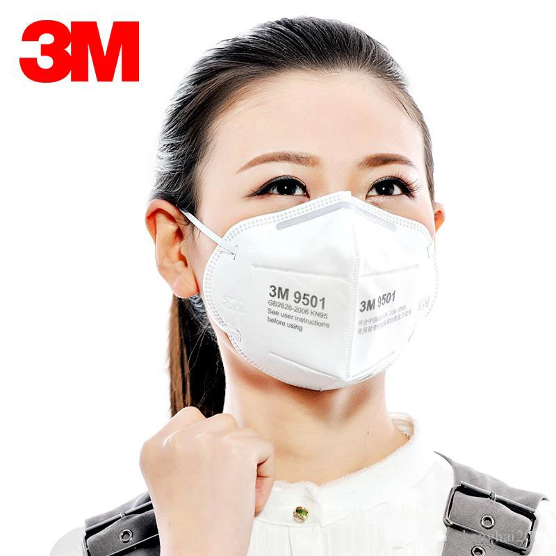 

In Stock 3M Protective Fold Masks 9501V 9502V FFP2 Masks With Breath Valve Anti Dust Protective Dustproof KN95 N90 PM2.5 Masks