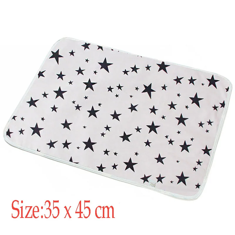 Size 50X70cm Baby Changing Mat Portable Foldable Washable Waterproof Mattress Children Game Floor Mats Reusable Diaper - Цвет: 9