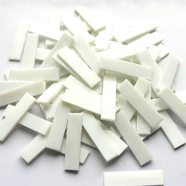 Mixed Color 1 X 4 Cm Square Stained Glass Strip Clear Glass Mosaic Pieces DIY Mosaic Tiles Hobbies Art Crafts Material 100g 25