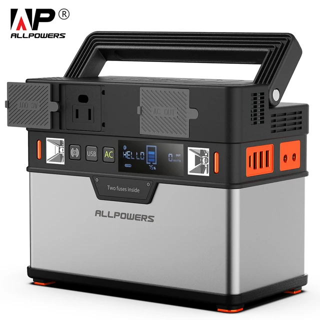$371.69  ALLPOWERS 110V Power Bank 372W Portable Generator Power Station AC/DC/USB/Type-C Multiple Output UP