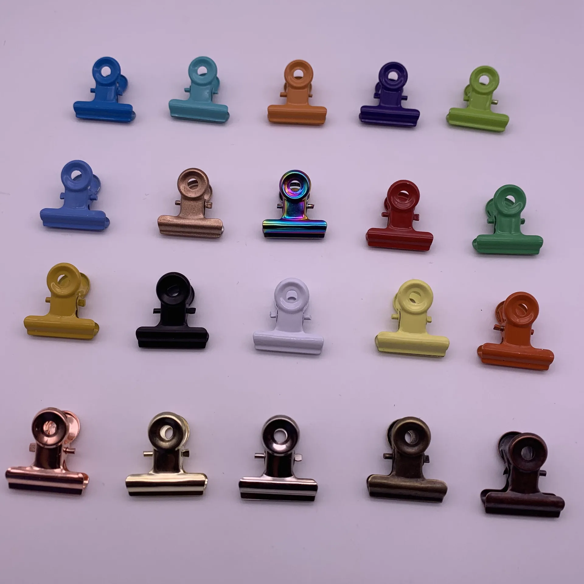 Color 22 Mm Metal Ticket Folder Stainless Steel Clip Strong Type Steel Clip Fast Delivery [Can Be Customized Color]