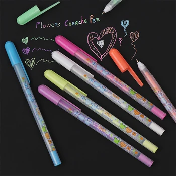 

1PC Water Chalk Highlighter Color Photo Album 1.0MM Gel Pen Unisex Pen Gifts for Kids Stationery Office Learning School Supplies