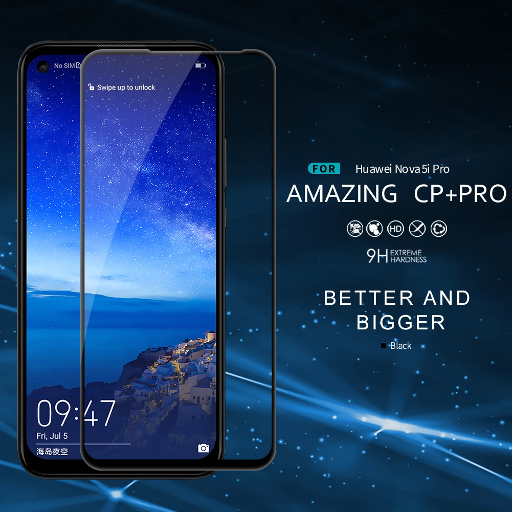 Стекло Nillkin для huawei mate 30 Lite и nova 5i Pro CP + Полное Закаленное стекло Защитная пленка
