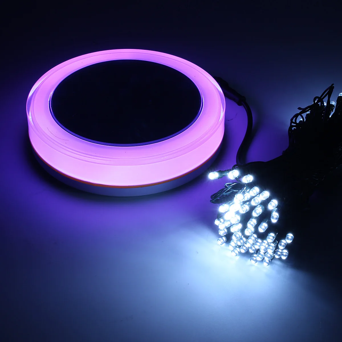 RGB солнечная панель газон свет с 10 м свет струны водонепроницаемый для рождественской елки свадьбы дома внутреннего украшения солнечной энергии